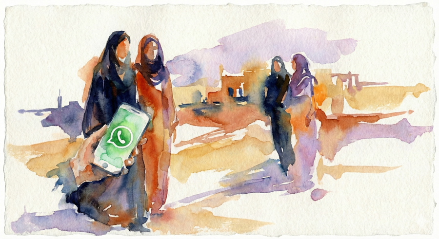 متواجد على واتساب لراحتك